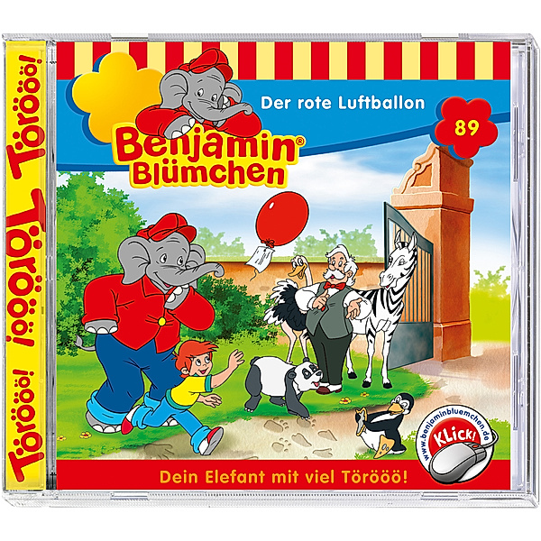 Benjamin Blümchen Band 89: Der rote Luftballon (1 Audio-CD), Benjamin Blümchen