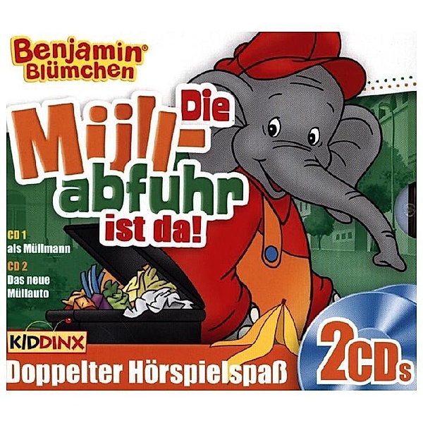 Benjamin Blümchen - Benjamin Blümchen - Die Müllabfuhr ist da!,2 Audio-CD, Benjamin Blümchen