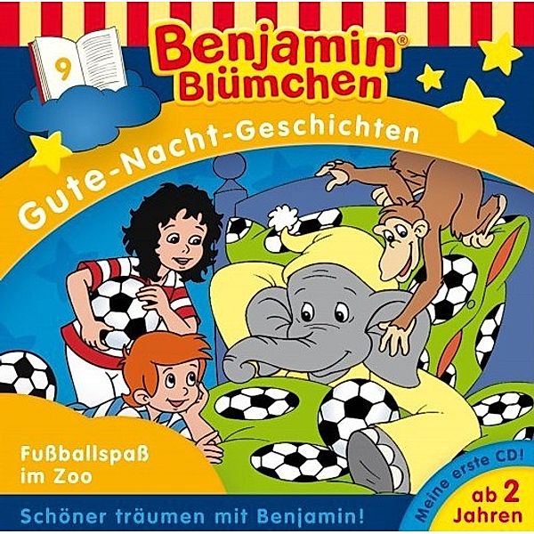 Benjamin Blümchen Gute-Nacht-Geschichten -Fussballspass im Zoo, Benjamin Blümchen