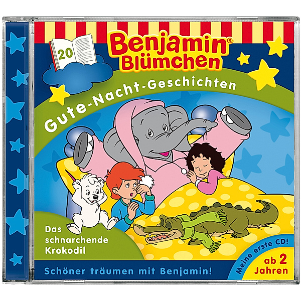 Benjamin Blümchen, Gute-Nacht-Geschichten - Das schnarchende Krokodil, 1 Audio-CD, Benjamin Blümchen