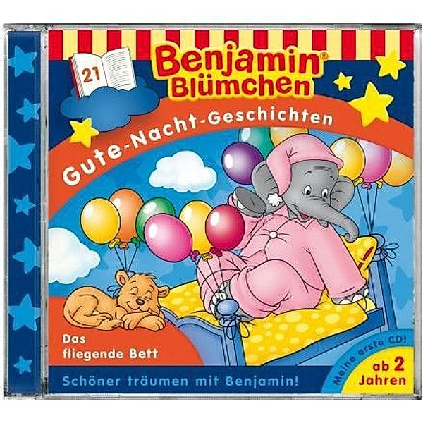 Benjamin Blümchen, Gute-Nacht-Geschichten - Das fliegende Bett,Audio-CD, Benjamin Blümchen