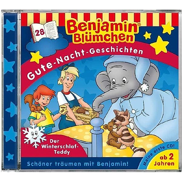 Benjamin Blümchen Gute-Nacht-Geschichten - Der Winterschlaf-Teddy,Audio-CD, Benjamin Blümchen