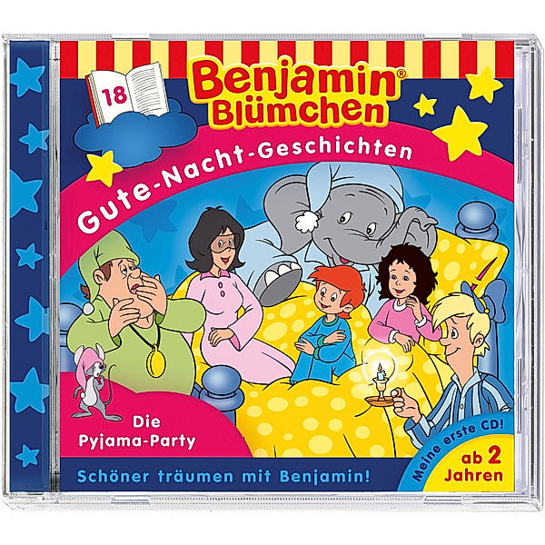 Benjamin Blümchen, Gute-Nacht-Geschichten - Die Pyjama-Party, 1 Audio-CD, Benjamin Blümchen