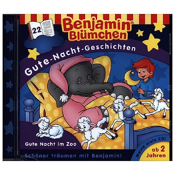 Benjamin Blümchen, Gute-Nacht-Geschichten - Gute Nacht im Zoo,1 Audio-CD, Benjamin Blümchen