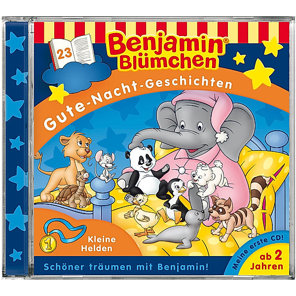 Benjamin Blümchen, Gute-Nacht-Geschichten, Kleine Helden, Audio-CD, Benjamin Blümchen