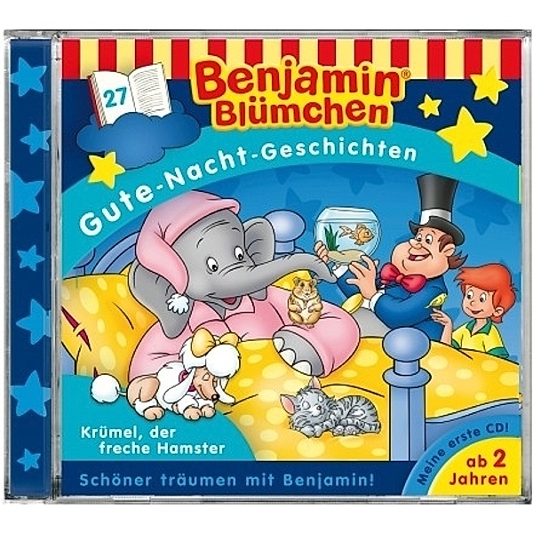 Benjamin Blümchen, Gute-Nacht-Geschichten - Krümel, der freche Hamster,1 Audio-CD, Benjamin Blümchen