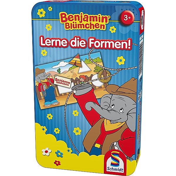 SCHMIDT SPIELE Benjamin Blümchen, Lerne die Formen! (Kinderspiel)