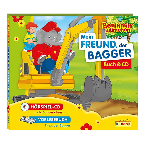 Benjamin Blümchen - Mein Freund der Bagger, 1 Audio-CD + Buch, Benjamin Blümchen