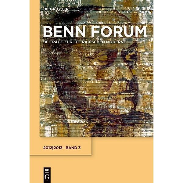 Benn Forum. Band 3 - 2012/2013
