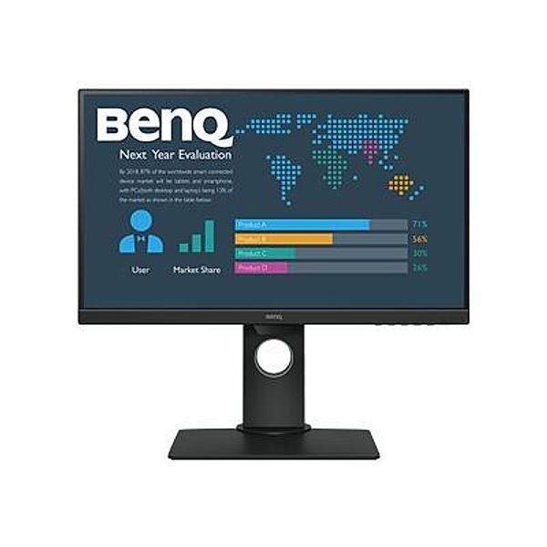 BENQ BL2480T 60,45CM 23,8Zoll LED Display Full-HD 1.920x1.080 16:9 Wide IPS 20Mio:1 250cd 5ms DP black