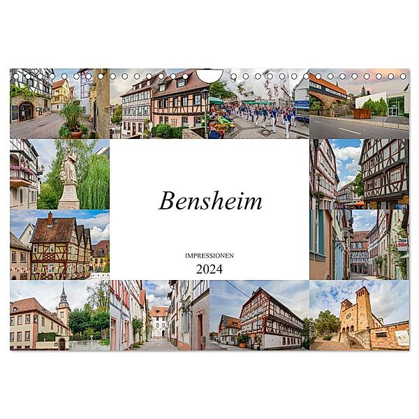 Bensheim Impressionen (Wandkalender 2024 DIN A4 quer), CALVENDO Monatskalender, Dirk Meutzner