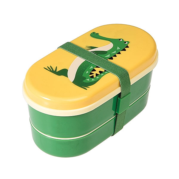 REX London Bento-Lunchbox KROKODIL in grün