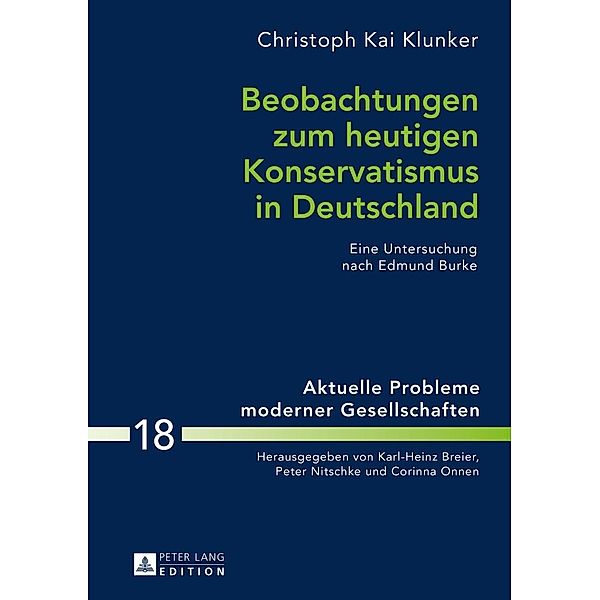 Beobachtungen zum heutigen Konservatismus in Deutschland, Klunker Christoph Klunker