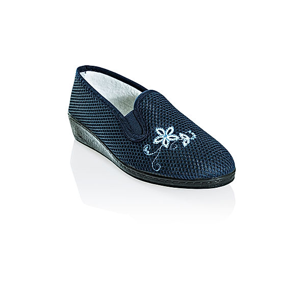 Bequem-Slipper, blau (Größe: 39)