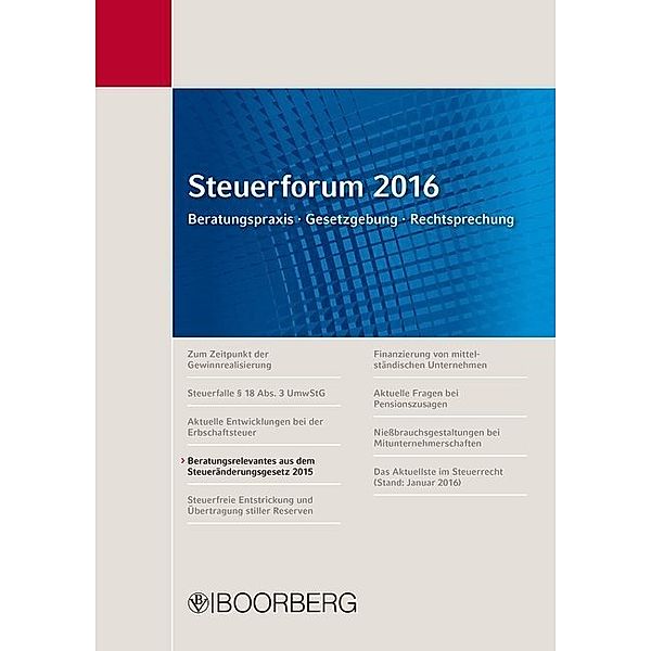 Beratungsrelevantes aus dem Steueränderungsgesetz 2015, Martin Strahl