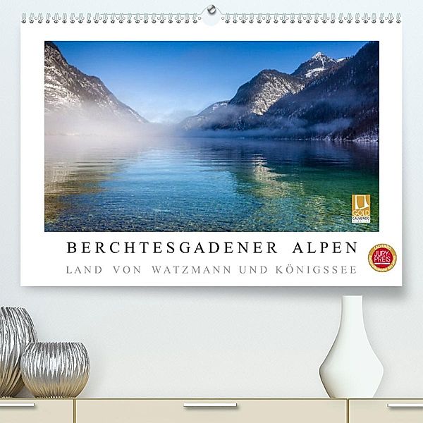 Berchtesgadener Alpen - Land von Watzmann und Königssee (Premium, hochwertiger DIN A2 Wandkalender 2023, Kunstdruck in H, Christian Müringer