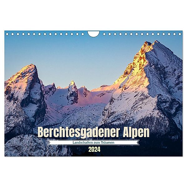 Berchtesgadener Alpen - Landschaften zum Träumen (Wandkalender 2024 DIN A4 quer), CALVENDO Monatskalender, Martin Wasilewski