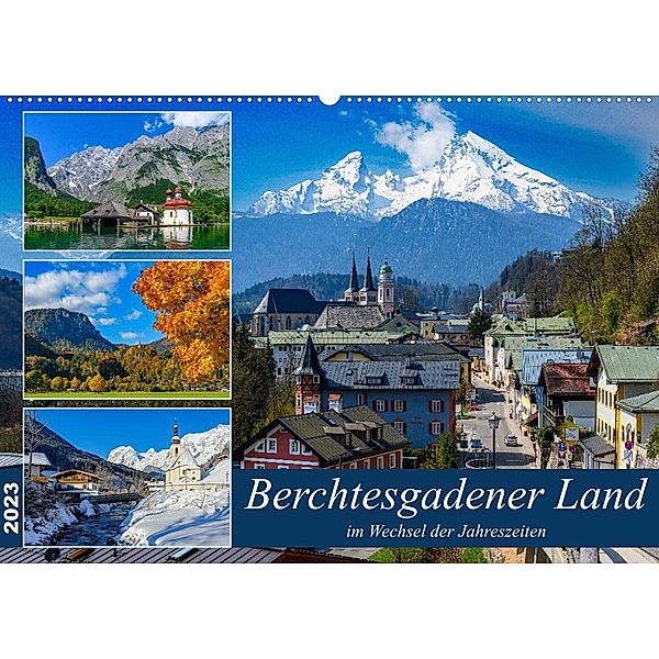 Berchtesgadener Land im Wechsel der Jahreszeiten (Wandkalender 2023 DIN A2 quer), Dieter Wilczek