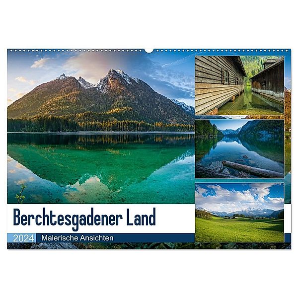 Berchtesgadener Land - Malerische Ansichten (Wandkalender 2024 DIN A2 quer), CALVENDO Monatskalender, Martin Wasilewski
