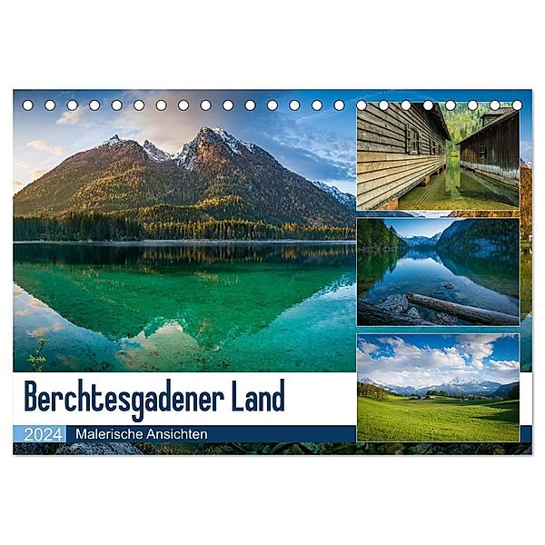 Berchtesgadener Land - Malerische Ansichten (Tischkalender 2024 DIN A5 quer), CALVENDO Monatskalender, Martin Wasilewski