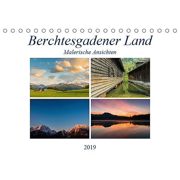 Berchtesgadener Land - Malerische AnsichtenAT-Version (Tischkalender 2019 DIN A5 quer), Martin Wasilewski