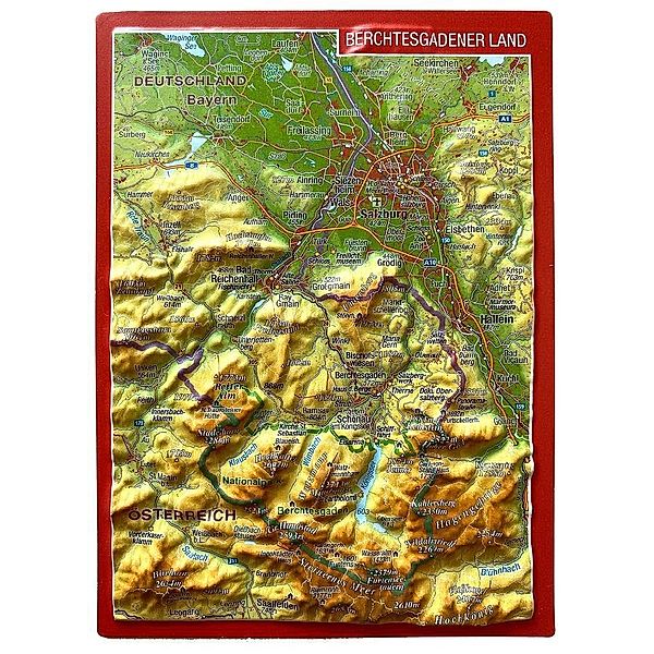 Berchtesgadener Land, Reliefpostkarte, André Markgraf, Mario Engelhardt
