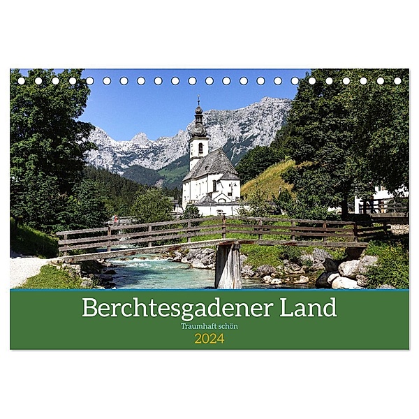Berchtesgadener Land - Traumhaft schön (Tischkalender 2024 DIN A5 quer), CALVENDO Monatskalender, Thomas Becker