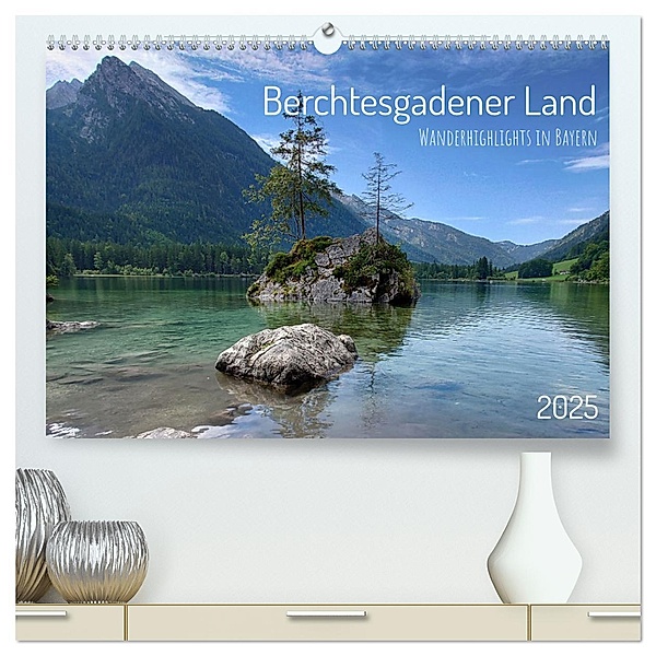 Berchtesgadener Land - Wanderhighlights in Bayern (hochwertiger Premium Wandkalender 2025 DIN A2 quer), Kunstdruck in Hochglanz, Calvendo, Martin Winzer