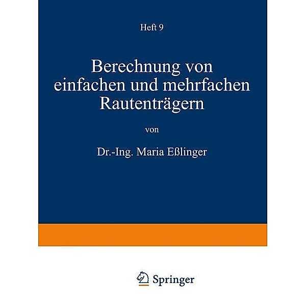 Berechnung von einfachen und mehrfachen Rautenträgern, Maria Eßlinger