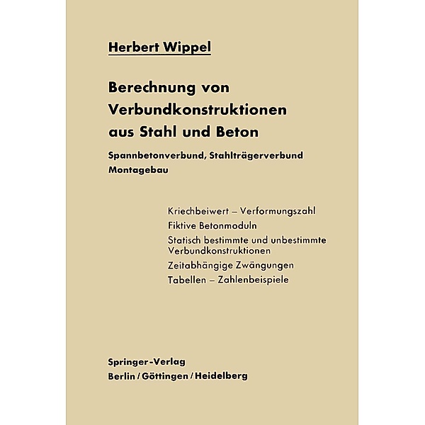 Berechnung von Verbundkonstruktionen aus Stahl und Beton, H. Wippel