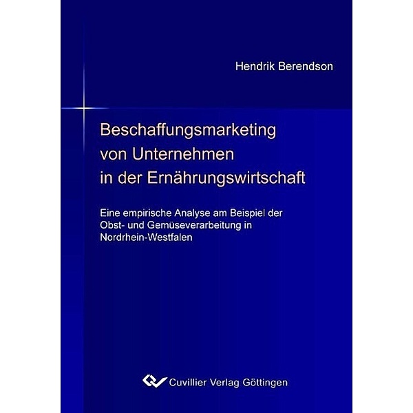 Berendson, H: Beschaffungsmarketing von Unternehmen, Hendrik Berendson