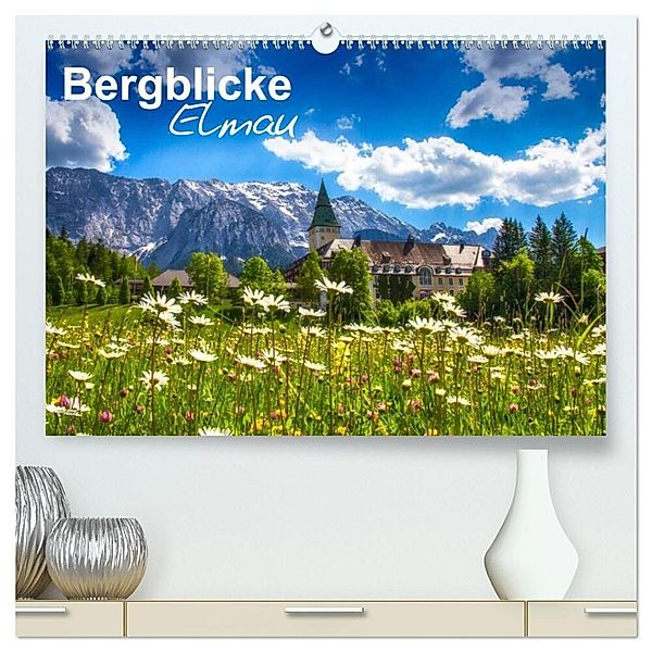 Bergblicke - Elmau (hochwertiger Premium Wandkalender 2024 DIN A2 quer), Kunstdruck in Hochglanz, Fabian Roessler