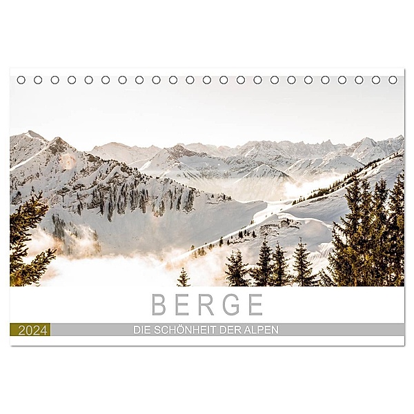 Berge - Die Schönheit der Alpen (Tischkalender 2024 DIN A5 quer), CALVENDO Monatskalender, Jacqueline Wagner