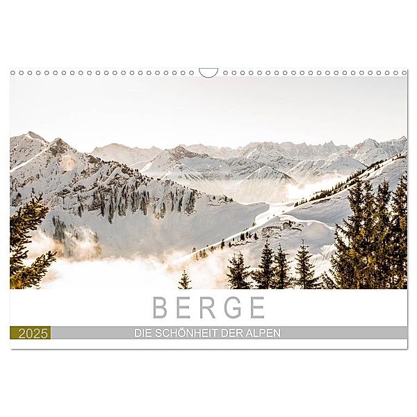 Berge - Die Schönheit der Alpen (Wandkalender 2025 DIN A3 quer), CALVENDO Monatskalender, Calvendo, Jacqueline Wagner