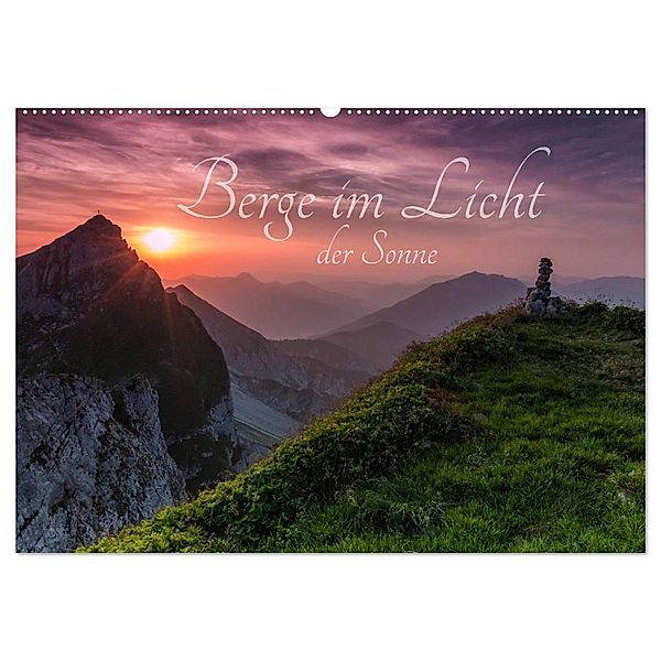 Berge im Licht der Sonne (Wandkalender 2024 DIN A2 quer), CALVENDO Monatskalender, Maik Major