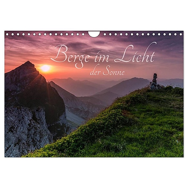 Berge im Licht der Sonne (Wandkalender 2024 DIN A4 quer), CALVENDO Monatskalender, Maik Major