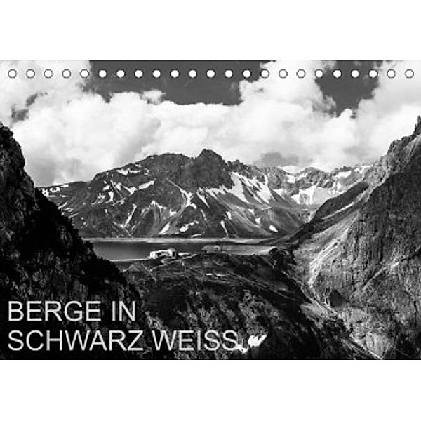 BERGE IN SCHWARZ WEISS (Tischkalender 2022 DIN A5 quer), Thomas Dzikowski