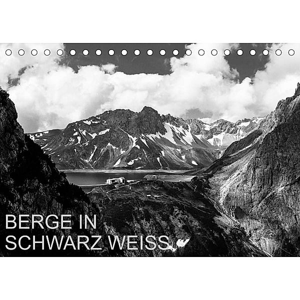 BERGE IN SCHWARZ WEISS (Tischkalender 2023 DIN A5 quer), Thomas Dzikowski