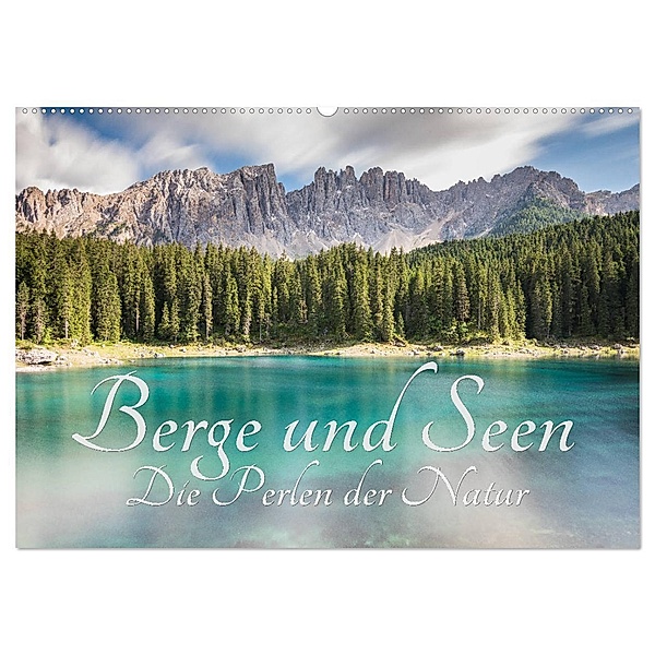 Berge und Seen - Die Perlen der Natur (Wandkalender 2024 DIN A2 quer), CALVENDO Monatskalender, Maik Major