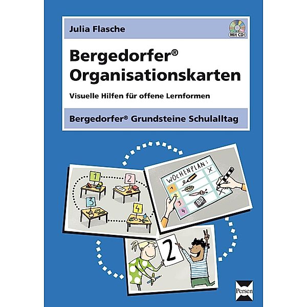 Bergedorfer Grundsteine Schulalltag - Grundschule / Bergedorfer Organisationskarten - Grundschule, m. 1 CD-ROM, Julia Flasche