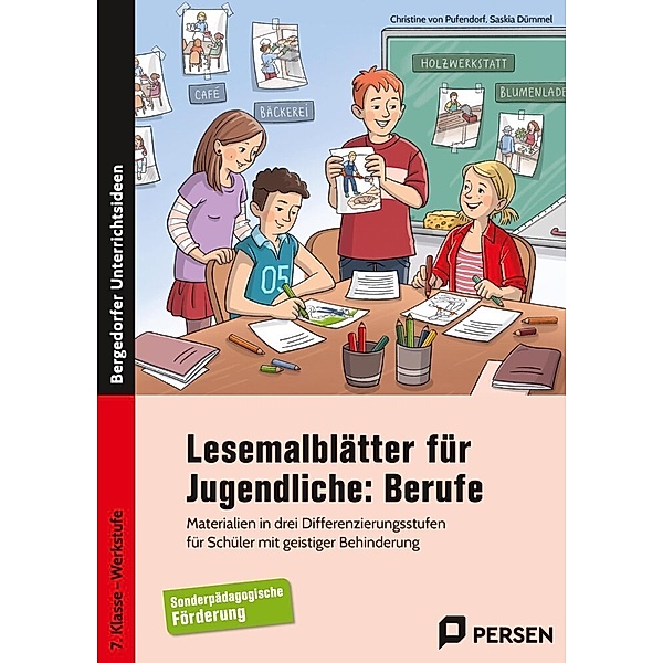 Bergedorfer® Unterrichtsideen / Lesemalblätter für Jugendliche: Berufe, Christine von Pufendorf, Saskia Dümmel