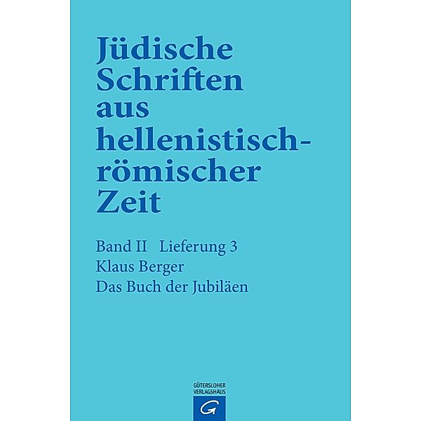 Berger, K: Buch der Jubiläen, Klaus Berger