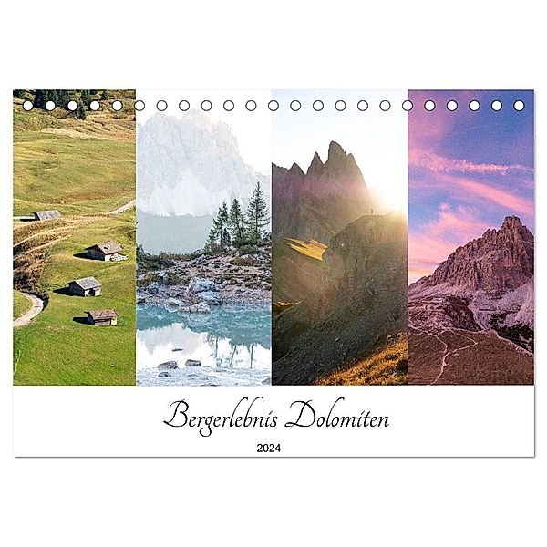 Bergerlebnis Dolomiten (Tischkalender 2024 DIN A5 quer), CALVENDO Monatskalender, Christina Fink
