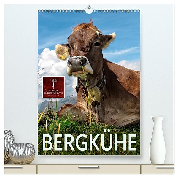 Bergkühe (hochwertiger Premium Wandkalender 2024 DIN A2 hoch), Kunstdruck in Hochglanz, Peter Roder