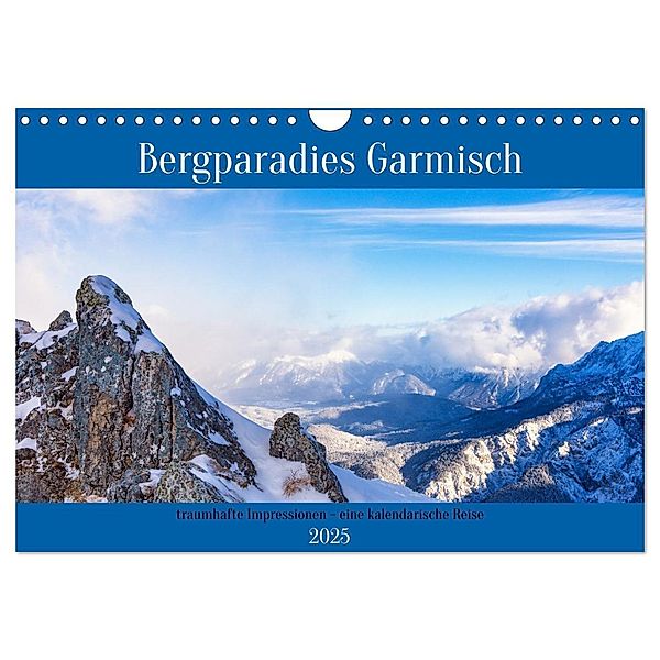 Bergparadies Garmisch - traumhafte Impressionen (Wandkalender 2025 DIN A4 quer), CALVENDO Monatskalender, Calvendo, Thomas Rosier (Videografic)
