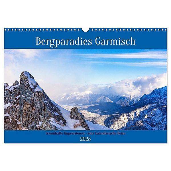 Bergparadies Garmisch - traumhafte Impressionen (Wandkalender 2025 DIN A3 quer), CALVENDO Monatskalender, Calvendo, Thomas Rosier (Videografic)