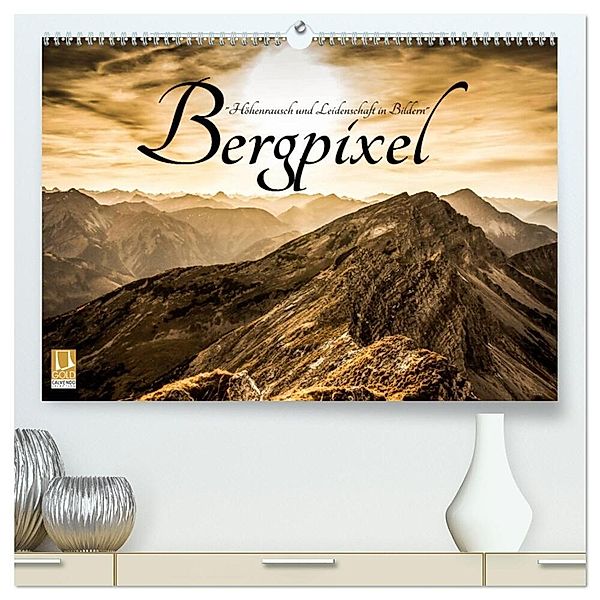 Bergpixel Höhenrausch und Leidenschaft (hochwertiger Premium Wandkalender 2025 DIN A2 quer), Kunstdruck in Hochglanz, Calvendo, Maik Major