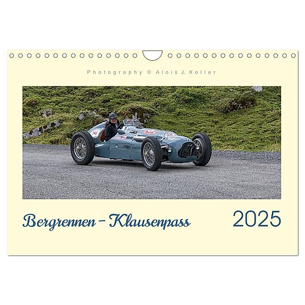 Bergrennen - Klausenpass (Wandkalender 2025 DIN A4 quer), CALVENDO Monatskalender, Calvendo, Alois J. Koller