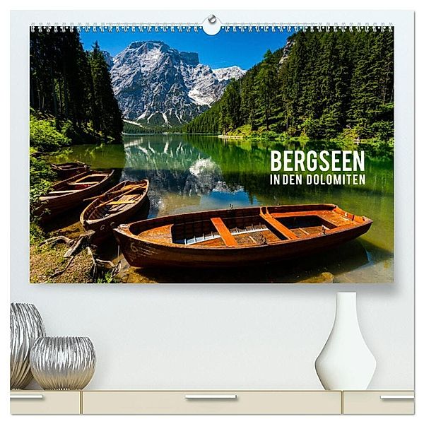 Bergseen in den Dolomiten (hochwertiger Premium Wandkalender 2024 DIN A2 quer), Kunstdruck in Hochglanz, Mikolaj Gospodarek