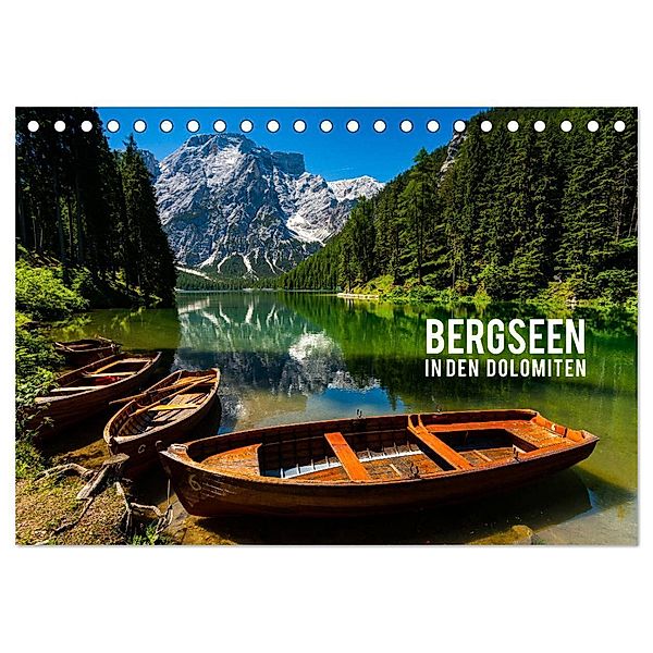 Bergseen in den Dolomiten (Tischkalender 2024 DIN A5 quer), CALVENDO Monatskalender, Mikolaj Gospodarek